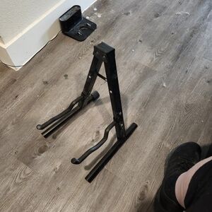 Foldable A-Frame Guitar Stand Portable Electric Guitar Acoustic Floor Stand